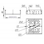 Лоток перфорированный 600х80 оцинкован по методу Сендзимира, длина 3м, t=0,8мм, ДКС, 35308