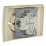 Подвійна розетка ABB Cosmo 632-010300-907 із заземленням (бежева)
