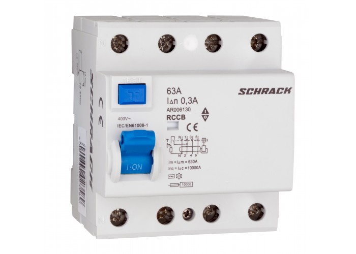 ПЗВ Schrack AR006130 10кА 63А 300мА 4P тип AC
