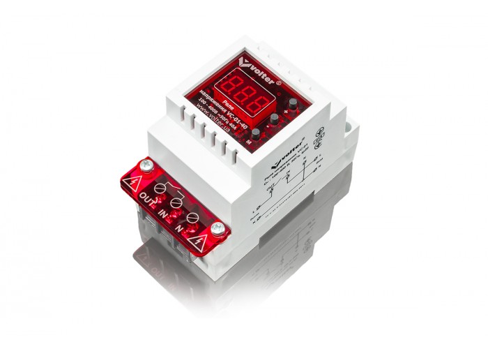 Реле напруги Volter VC-01-40T 40А (підключення трансформатора струму)