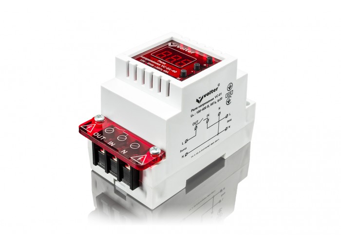 Реле напруги Volter VC-01-40T 40А (підключення трансформатора струму)