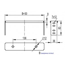 Скоба для підвішування DKC BMP1010 STP 100 (верх)