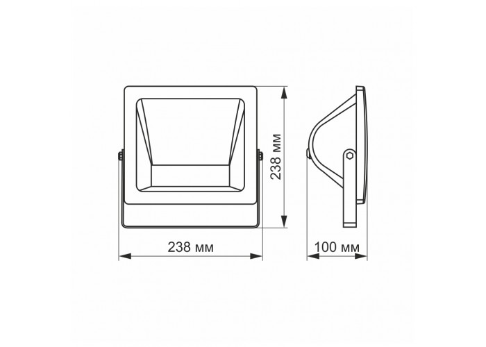 Смарт RGB LED прожектор Videx 10Вт 3000-6500 з WI-FI (VL-F10RGB-W) білий
