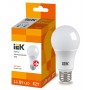 Светодиодная лампа ECO A60 11Вт 3000К 230В E27, IEK