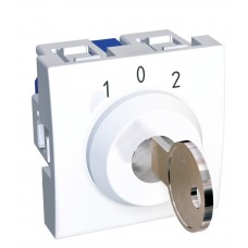 Трипозиційний вимикач Schneider Electric Altira ALB44030 із ключем 16А (білий)