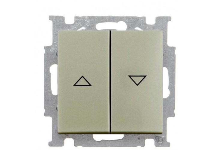 Вимикач жалюзі ABB Basic 55 2CKA001012A2166 2006/4 UC-93-507 (шампань)