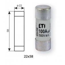 Запобіжник ETI 002640011 CH 22X58 gG 20A 690V