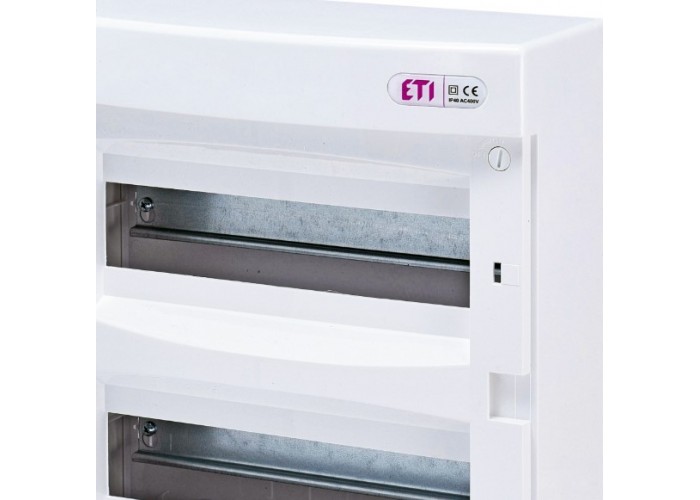 Зовнішній модульний щит ETI 001101008 ECT 24PO 24 М з білими дверцятами