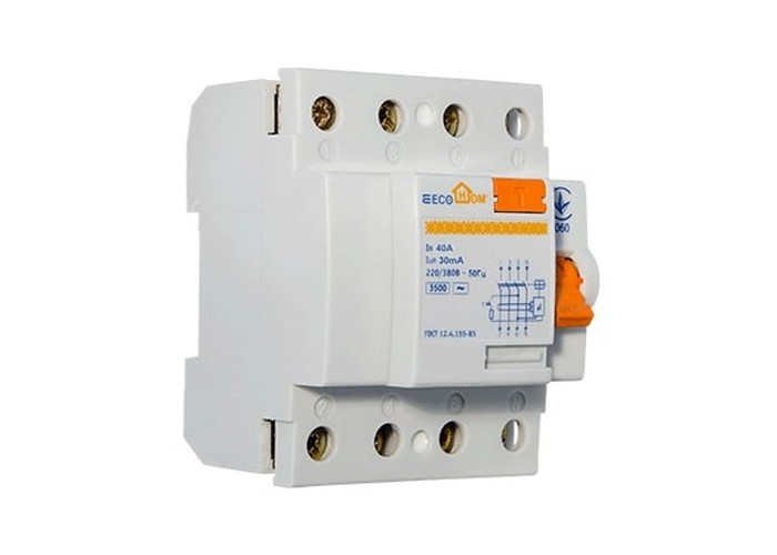 Дифреле ECOHome 4p 40A 30mA ( ECO020020004 )