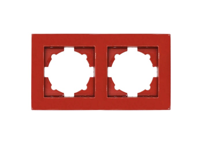 Рамка ELBI VEGA Colorline бордова 2-на (510-012210-226)