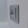 Розетка ELBI ZENA Silverline сірий металік 1-на без заземлення без рамки ( 609-011000-215 )