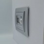Розетка ELBI ZENA Silverline сірий металік телефонна без рамки ( 609-011000-221 )