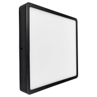 Світильник LED Violux НББ RODOS квадрат 18W 5000K IP20 чорний ( 330351 )