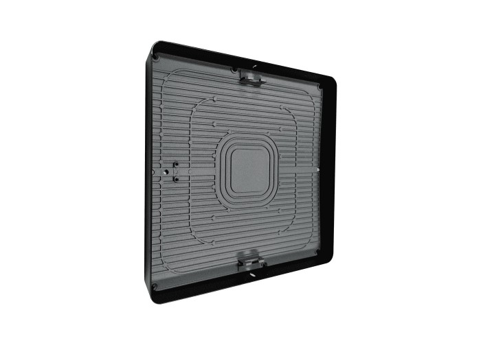Світильник LED Violux НББ RODOS квадрат 18W 5000K IP20 чорний ( 330351 )