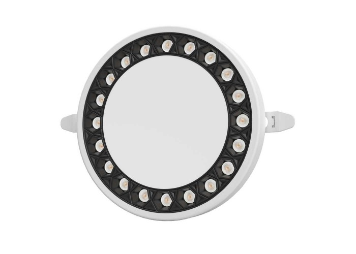 Світильник LED даунлайт Violux ADAMANT 24W 4200K круг IP20 чорний ( 100190 )
