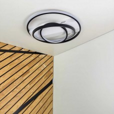 Світильник LED smart NITRO+пульт 100W 3000-5000K IP20 біло-чорний круг ( 220835​ )