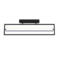 Світильник LED smart PRADA+пульт 60W 3000-5000K IP20 прямокутник чорно-білий Violux ( 220715 )
