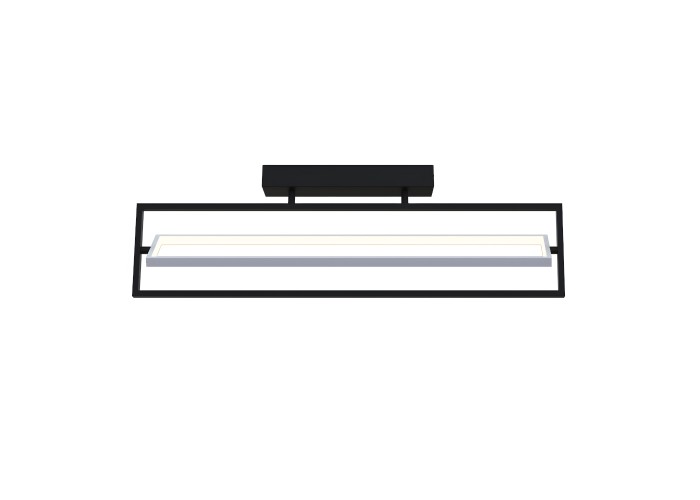 Світильник LED smart PRADA+пульт 60W 3000-5000K IP20 прямокутник чорно-білий Violux ( 220715 )