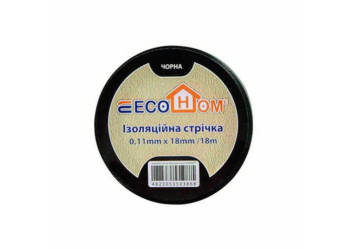 Ізострічка EcoHome 0,11мм х 18мм / 18м чорна ( ECO0150020020 )