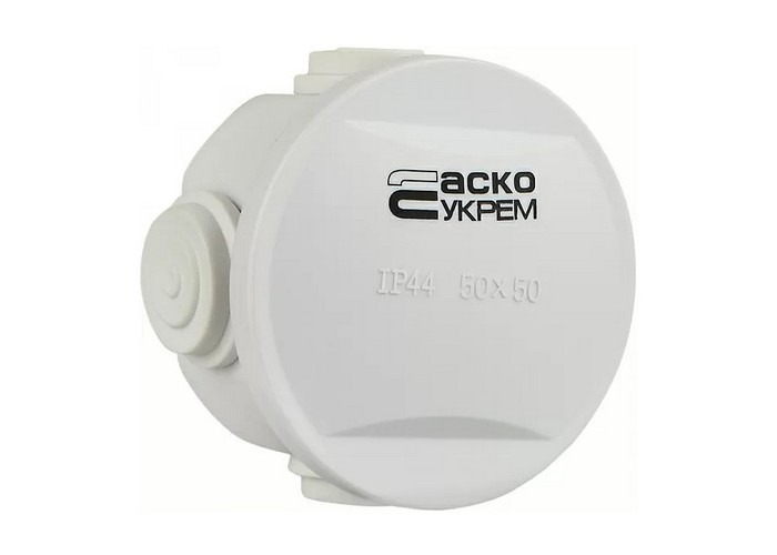 Коробка розподільча АСКО 50x50 біла IP44 ( A0150170015 )
