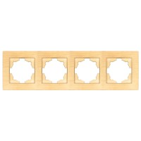 Рамка ELBI VEGA Woodline клен 4-на (510-012700-228)