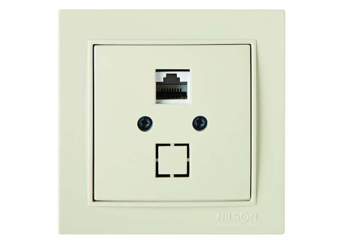 Розетка Nilson Thor кремова комп'ютерна  CAT5e RJ45 ( 27121044 )