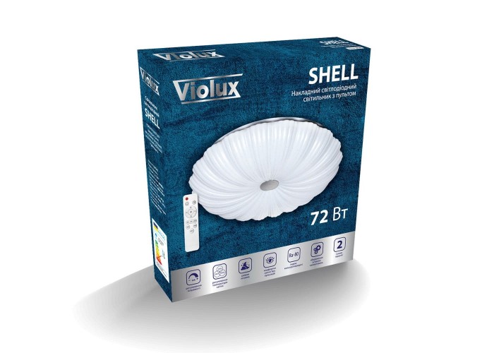 Светильник LED smart SHELL+пульт 72W 3000-6000K IP20 круг (220245)