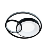 Світильник LED smart DUOS+пульт круг 100W 3000-5000K IP20 чорний ( 220785 )