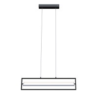 Світильник LED smart PRADA-P+пульт 90W 3000-5000K IP20 прямокутник чорно-білий Violux ( 220735 )