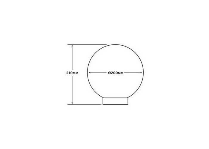 Світильник садово-парковий SFERA 200мм бронзовий призм 20W Е27 IP44 Violux ( 502120 )