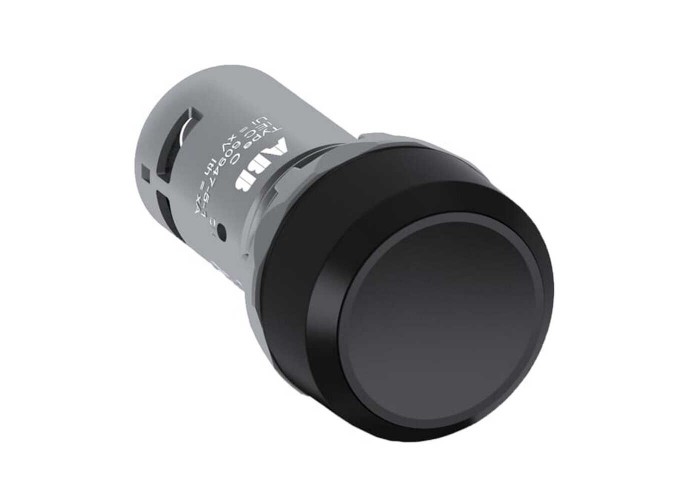 Кнопка плоска чорна CP1-10B-10 без фіксації ABB ( 1SFA619100R1016 )