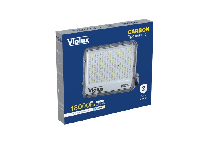 Прожектор LED Violux CARBON 150W 5000K 18000lm IP65 ( 400182 )
