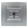 Розетка ELBI ZENA Silverline сірий металік TV без рамки ( 609-011000-273 )