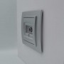 Розетка ELBI ZENA Silverline сірий металік TV без рамки ( 609-011000-273 )