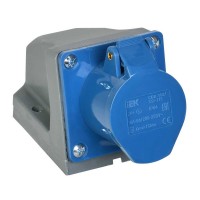 Стаціонарний силовий роз'єм IEK ССІ-113 (2Р+PЕ) 16А 220V IP44