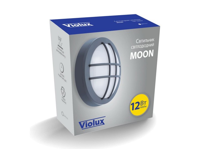 Світильник LED Violux НББ MOON 12W  з решіткою 5000K IP65 ( 241111 )