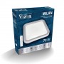 Світильник LED smart MILAN+пульт 72W 3000-6000K IP20 квадрат ( 220215 )