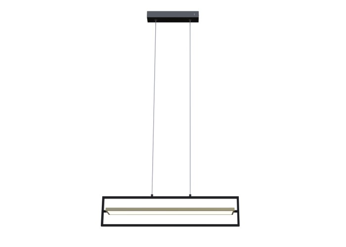 Світильник LED smart PRADA-P+пульт 90W 3000-5000K IP20 прямокутник чорно-золотий Violux ( 220745 )