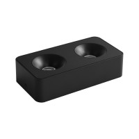 Світильник точковий накладний SIDNEY-2L 20W 4000K IP20 чорний Violux ( 330471 )