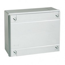 Коробка розподільча ДКС 100х100х50 сіра гладка IP56 ( 53810 )