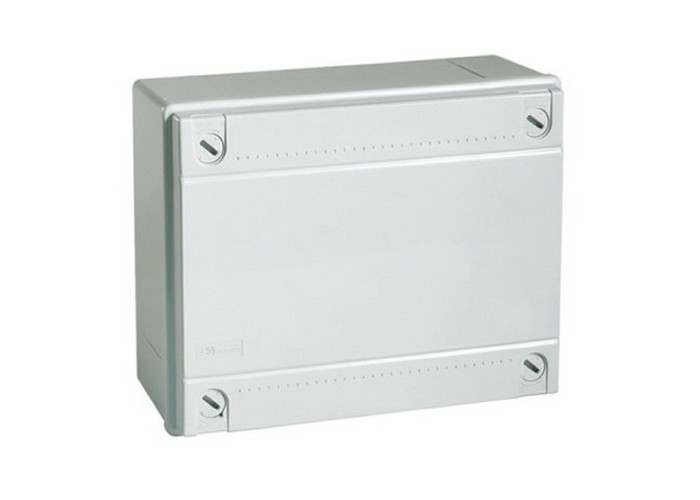 Коробка розподільча ДКС 100х100х50 сіра гладка IP56 ( 53810 )