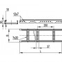 Лестничный лоток оцинкованный 50х300х3000мм