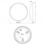 Світильник LED Violux НББ ATOM UA 18W 5000K IP44 антрацит ( 243523​ )