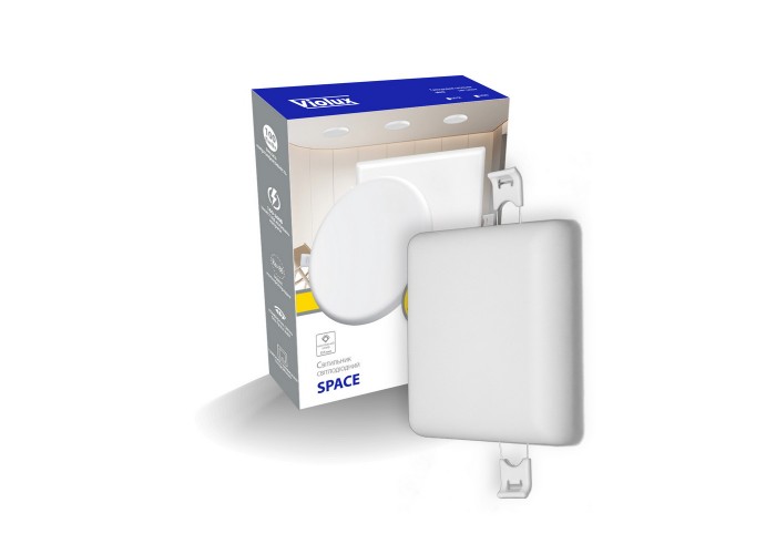 Світильник LED даунлайт Violux SPACE  6W 4200K квадрат IP20 (100200)