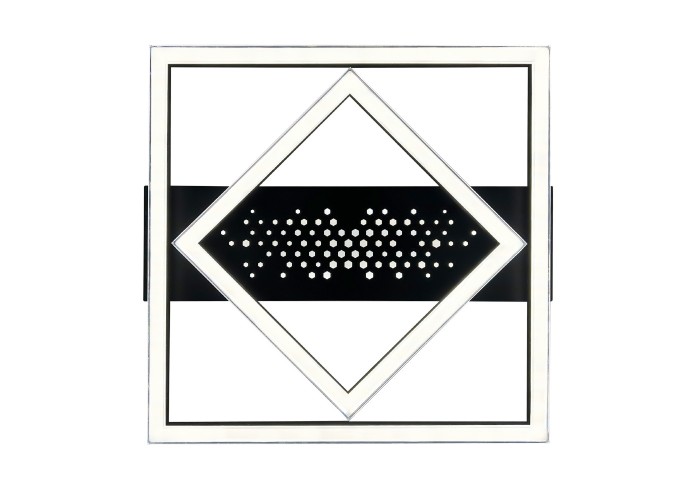 Світильник LED smart KENZO-S+пульт 100W 3000-5000K IP20 квадрат чорний Violux ( 220685 )