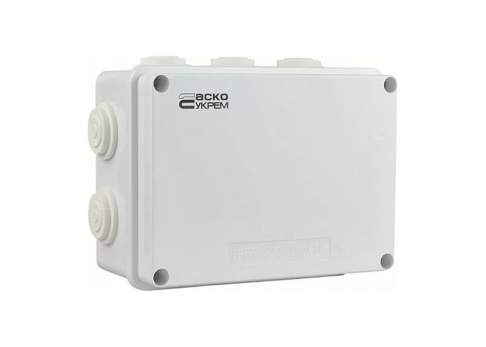 Коробка розподільча АСКО 150х110х70 біла IP65 ( A0150170019 )