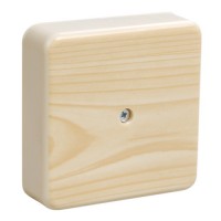 Коробка розподільна IEK КМ41212-04 (UKO10-075-075-020-K34) 75х75х20 з контактною групою (сосна)