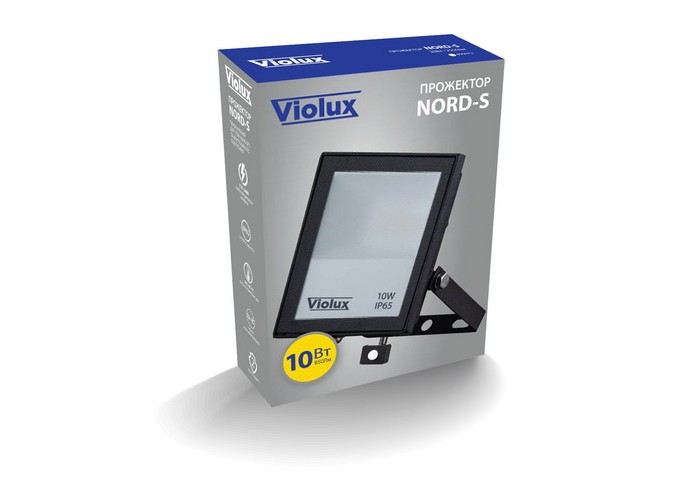 Прожектор LED Violux NORD-S  10W SMD 6000K 850lm IP65 з датчиком руху ( 400052 )