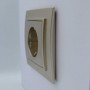Розетка ELBI ZENA Silverline титан 1-на з заземленням без рамки ( 609-011400-217 )