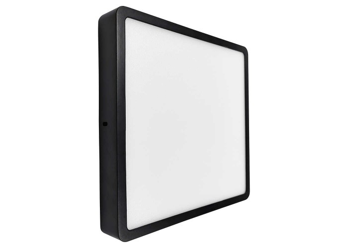 Світильник LED Violux НББ RODOS квадрат 24W 5000K IP20 чорний ( 330151 )